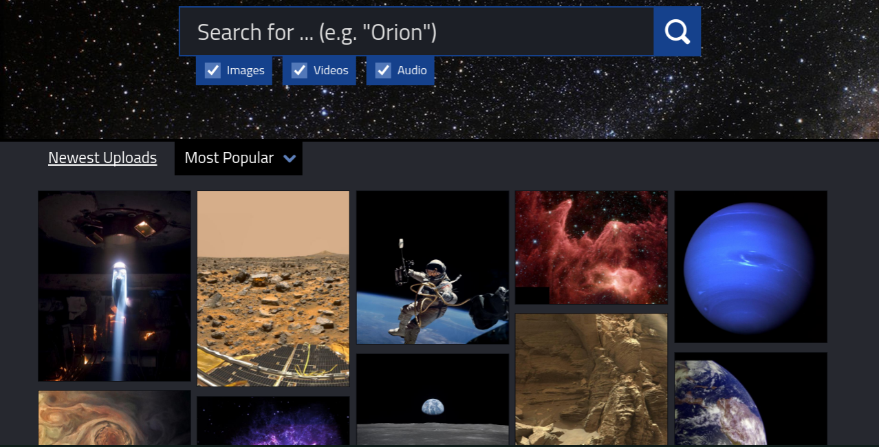 NASAの素材が無料でダウンロードできるNASA image and Video Libraryがすごい！