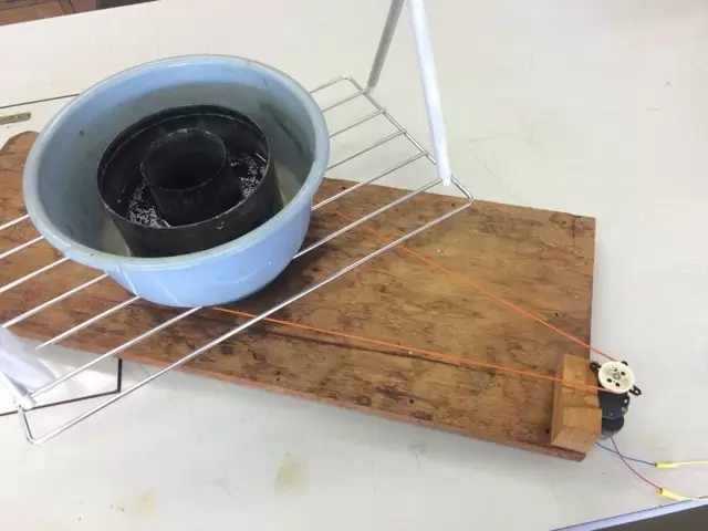 回転水槽によるロスビー循環モデル